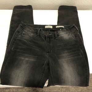 Gently used charcoal grey denim jeans